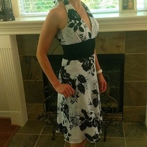White House Black Market Halter Dress Size 2